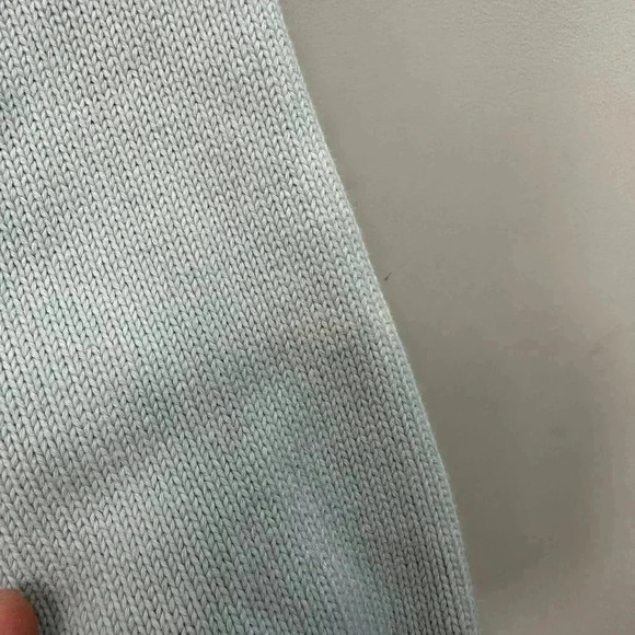 Sunday Best Lamora V-Neck Striped Button Front Cardigan Varsity Preppy Blue Sz S - Picture 9 of 16